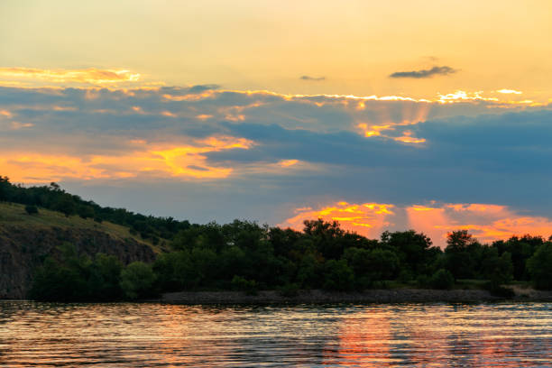 istock View of the Dnieper river at sunset 1266469737