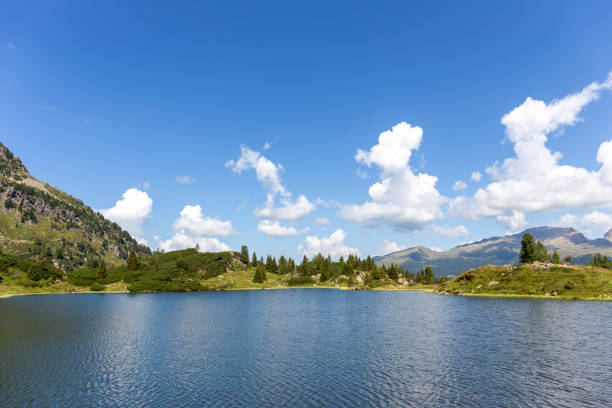 istock Mountain lake in summer 1266473074