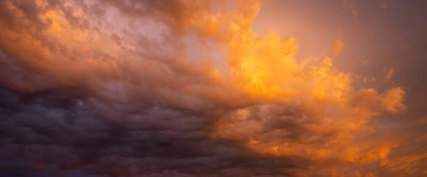 istock Beautiful clouds at sunset. abstract background 1266481322