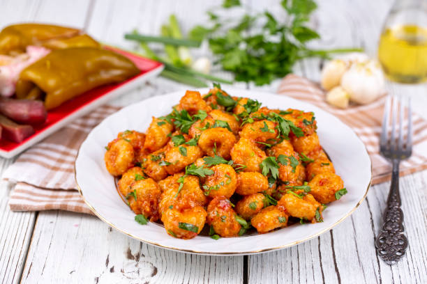 istock Turkish foods; bulgur garlic meatball (Sarimsakli bulgur kofte) 1266483054