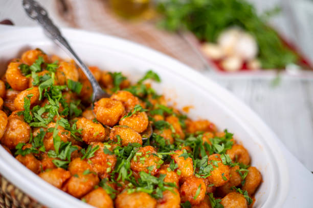 istock Turkish foods; bulgur garlic meatball (Sarimsakli bulgur kofte) 1266483109