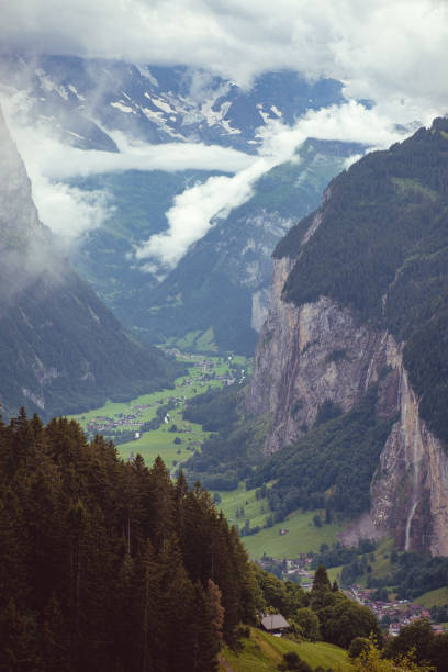 istock High angle view on Lauterbrunnen valley, Switzerland 1266483264
