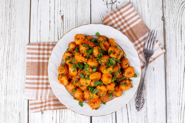 istock Turkish foods; bulgur garlic meatball (Sarimsakli bulgur kofte) 1266485362