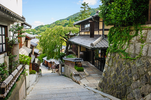 Sannenzaka is a stone-paved pedestrian road and tourist attraction in Higashiyama-ku, Kyoto.