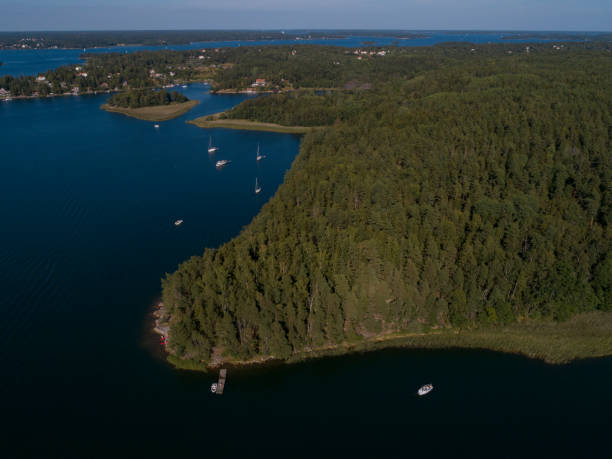 istock Aerial view over Stockholm archipelago 1266492419