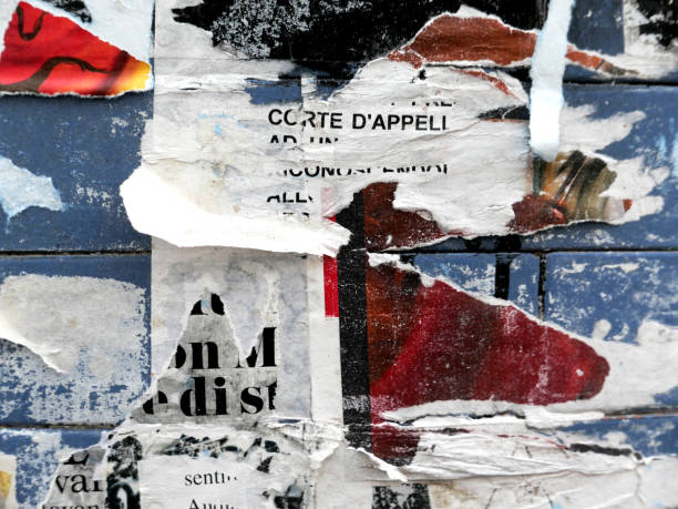 istock Wall with Many Layers of Billboards 1266498278