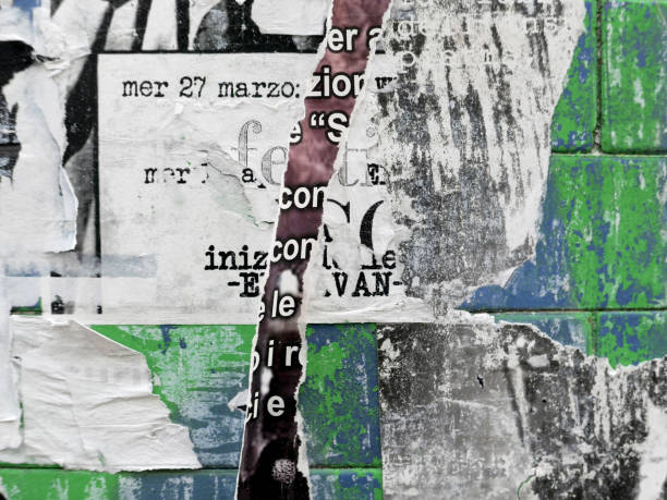 istock Wall with Many Layers of Billboards 1266498280