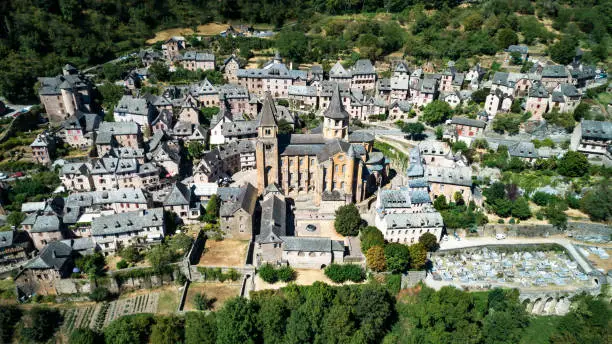 The famous village of Conques, a major halt on the trail to Compostela