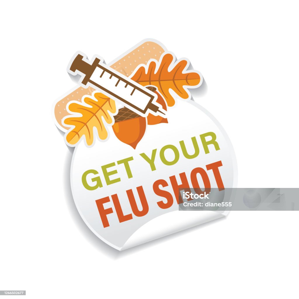 Flou Sticker Flu Shot Sticker Stock Illustration - Download Image Now - Autumn ...