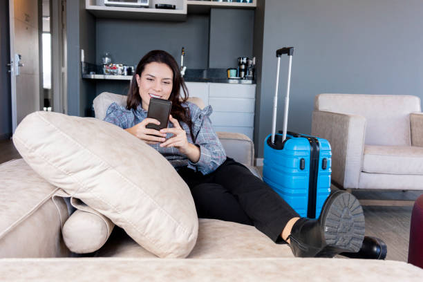 istock Colombian woman inside a house during a work trip 1266509997