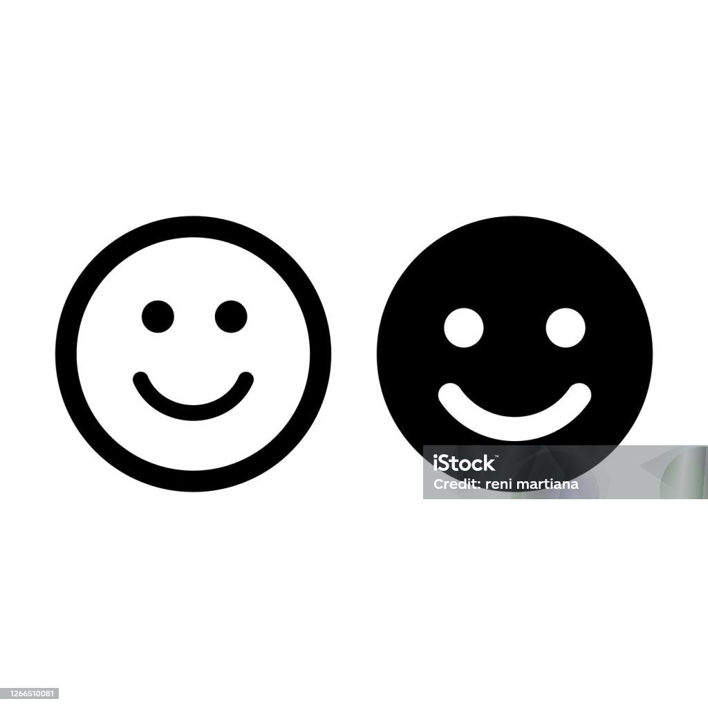Vettore simbolo icona emoticon sorridente - arte vettoriale royalty-free di Smiley antropomorfico