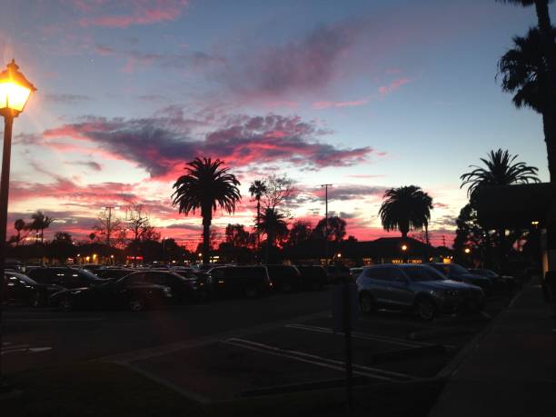istock Pink and Lightblue Summer Sunset in California 1266516589