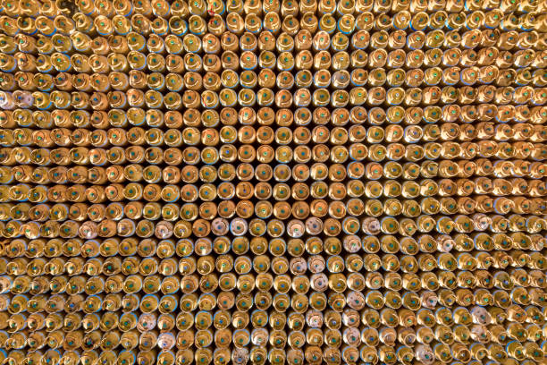 Top view of LPG tanks