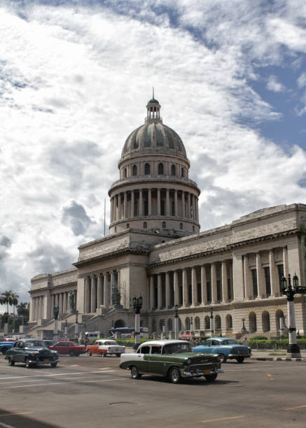 istock capitilio is in havana and cloudy sky crowded street 1266547208