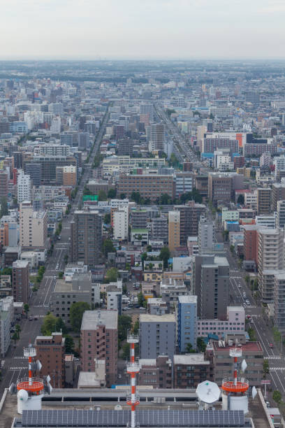 istock Sapporo cityscape in Hokkaido, Japan 1266549297