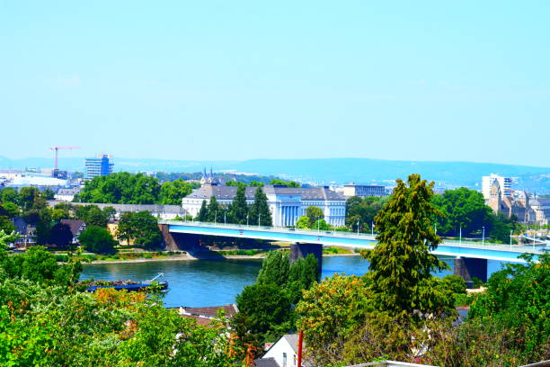 istock Rhine bridge Pfaffendorf Bridge in Koblenz 1266560536