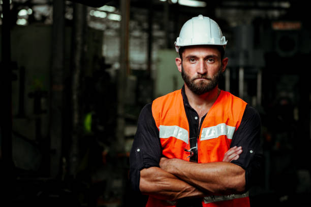 istock Man working in factory 1266563222