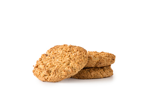 Biscuits on a white background