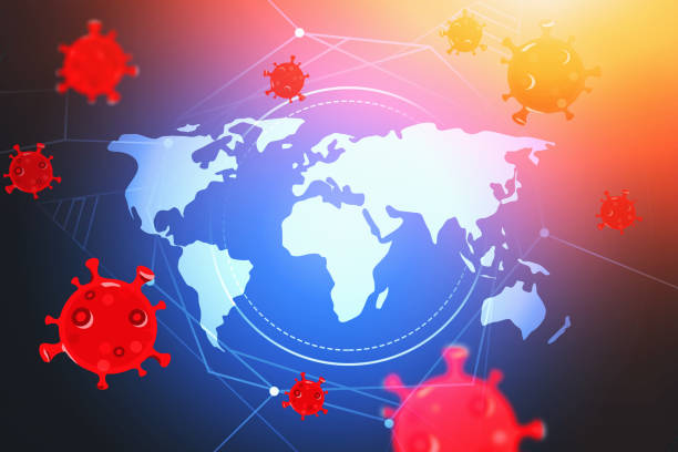 istock World map and covid 19 sketch 1266570613
