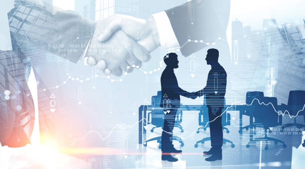 istock Handshake in city, teamwork and collaboration 1266574589