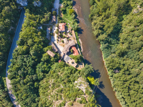 istock Aerial view of Cherepish Monastery, Bulgaria 1266578493
