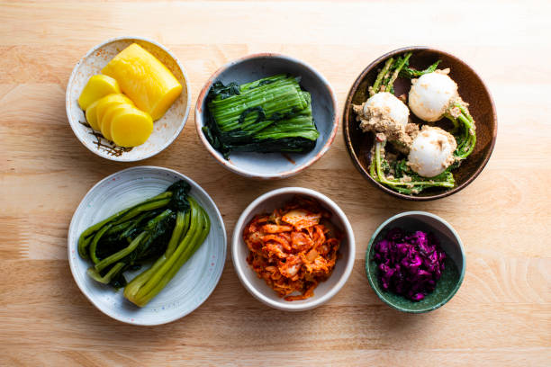 Japanese fermented food A health food unique to Japan made by the action of microorganisms. Make intestinal bacteria. pickled turnip stock pictures, royalty-free photos & images