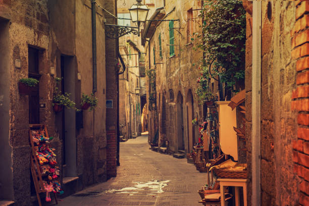 istock Pitigliano city street 1266588108