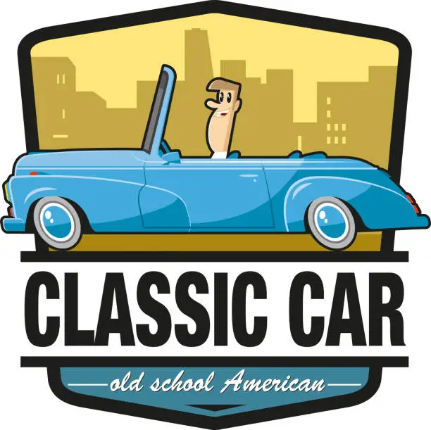 Vector illustration of Classic American