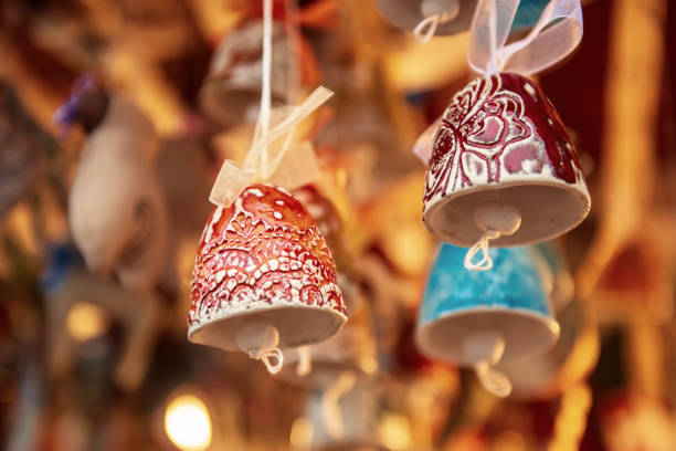 istock Souvenir bells at the market 1266589610