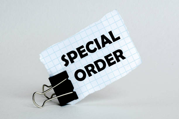 istock white paper on the white background with text Special Order 1266592316