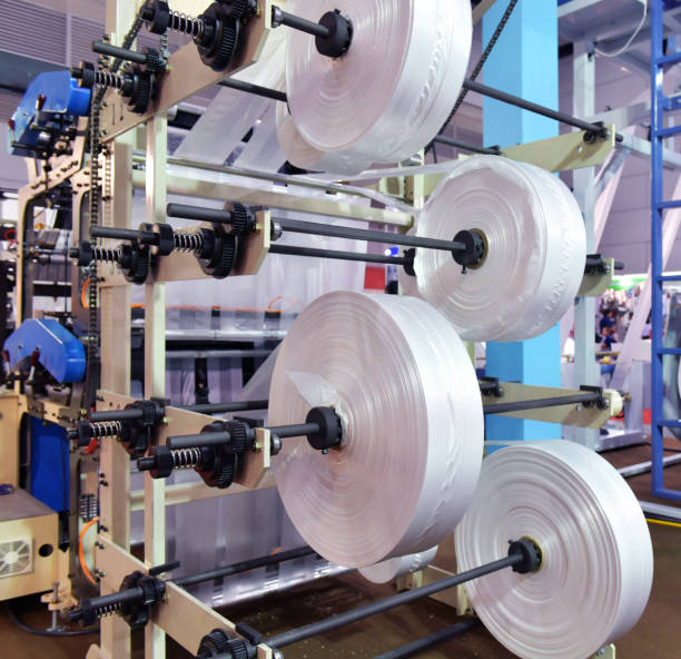 istock Automated production line Plastic bag Industrial 1266593984