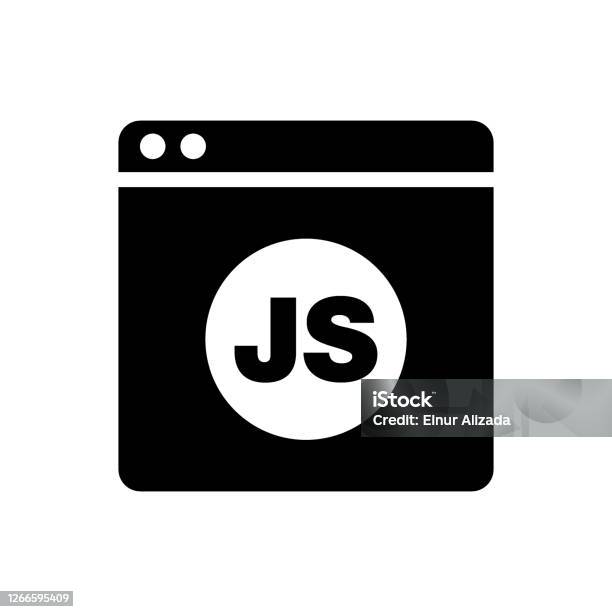Tanda Javascript Ikon Pengembangan Web Konsep Pemrograman Ilustrasi ...