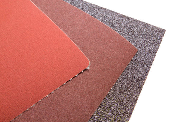 istock Abrasive sanding paper isolated on white 1266597218