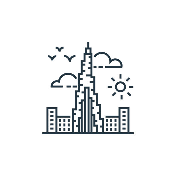Burj Khalifa Illustrations, Royalty-Free Vector Graphics & Clip Art - iStock
