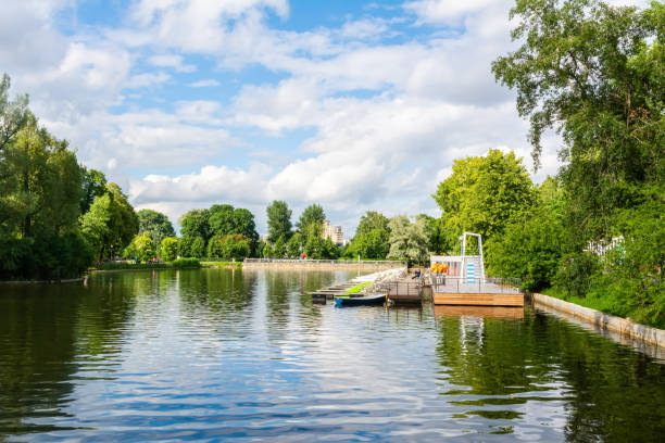 istock Golitsinsky Pond at Gorky Park in Moscow 1266601029