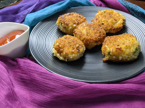 istock A plate with Paneer Cutlet, a breaded crispy patty with Paneer cheese and Potato. 1266603894