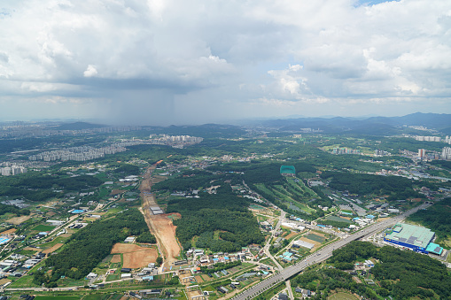 Drone Photographed Goyang City, Wonheung District, Gyeonggi-do, Korea