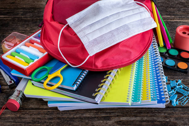 istock School bag after corona virus. 1266604173