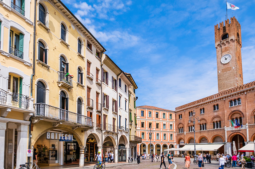 Piazza dei Signori is the main square of Treviso, place of meeting of tourists and locals. On the square overlook some of the most important historical architectures of the city.