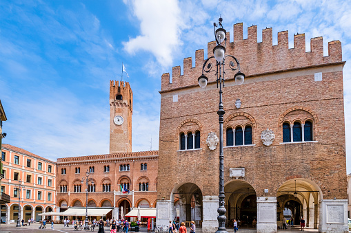 Piazza dei Signori is the main square of Treviso, place of meeting of tourists and locals. On the square overlook some of the most important historical architectures of the city.