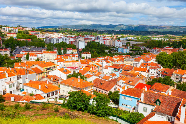 istock Alcobaca town aerial panoramic view, Portugal 1266615191