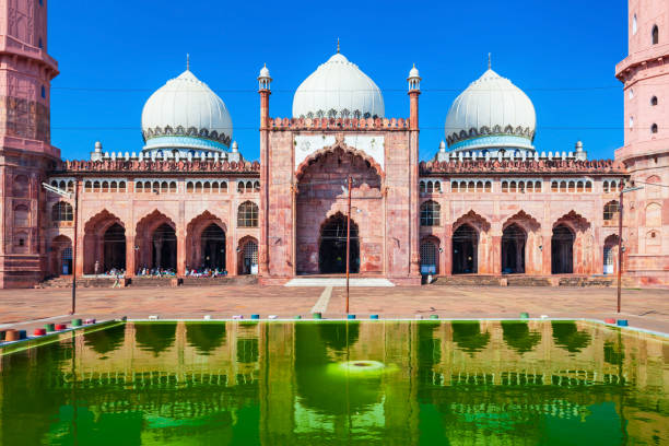 mesquita taj ul masjid em bhopal - bhopal - fotografias e filmes do acervo