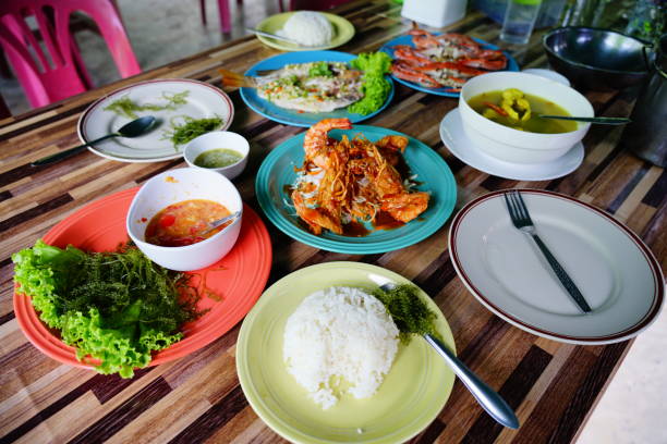 istock Thai Food on Table for lunch 1266623115