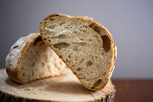 bread , pumpkin bread or loaf of bread or cut bread
