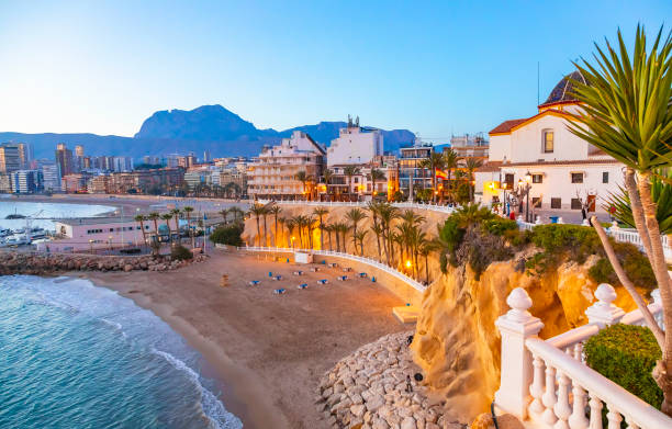 istock Benidorm resort town skyline, Spain 1266630706