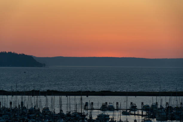 istock Sunset over Port Gardener Everett Washington 1266634272
