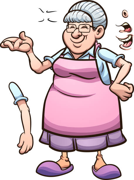 Cartoon Grandmother Stock Illustration - Download Image Now - Anger,  Grandmother, Adult - iStock