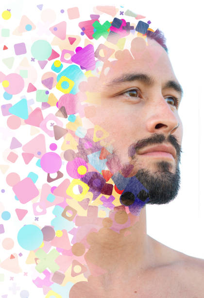 istock Portrait combined with a digital illustration 1266642115