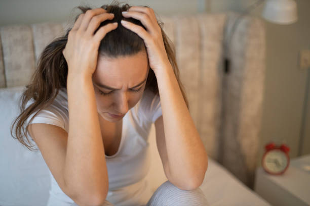 istock Sad woman suffering from insomnia 1266642158