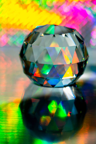 istock Refraction of light through the crystal 1266642882